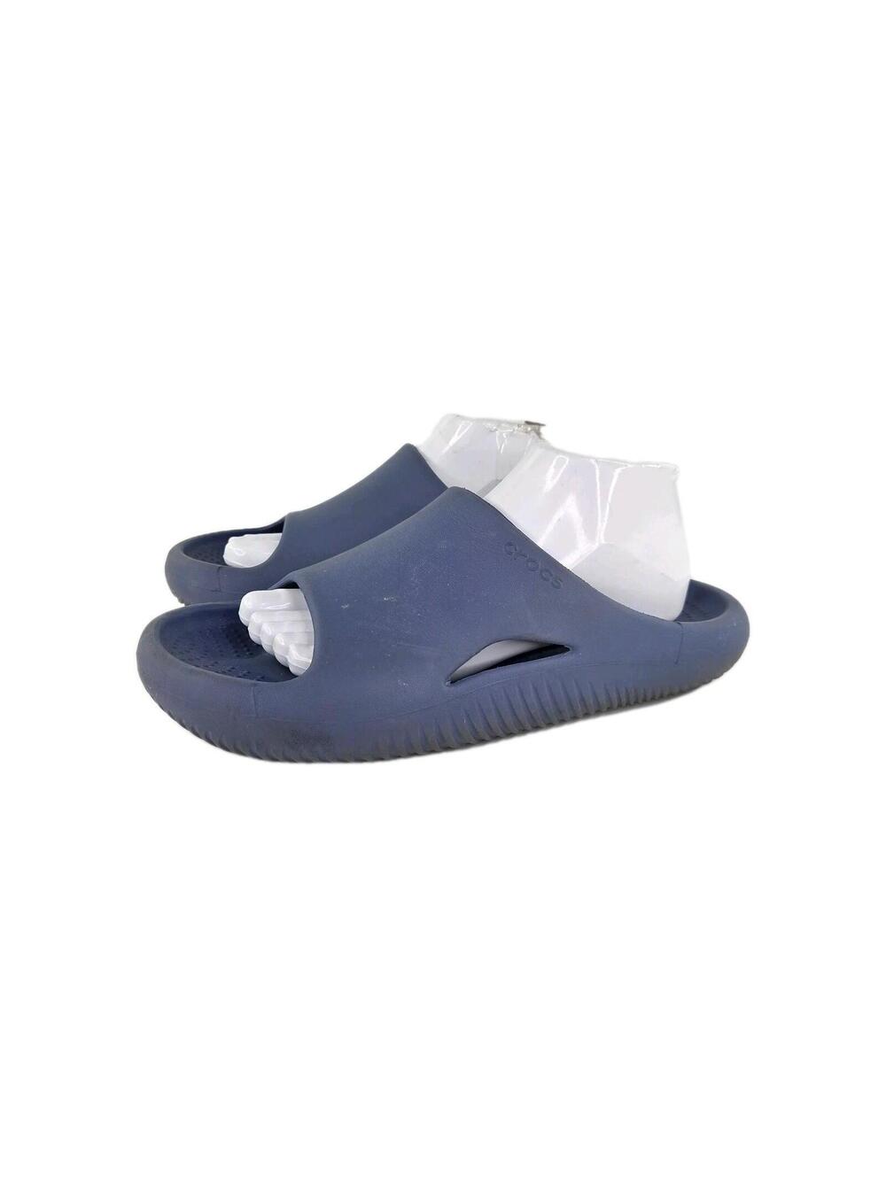Crocs Mellow Recovery Slides US 9 Mens Blue Sandals